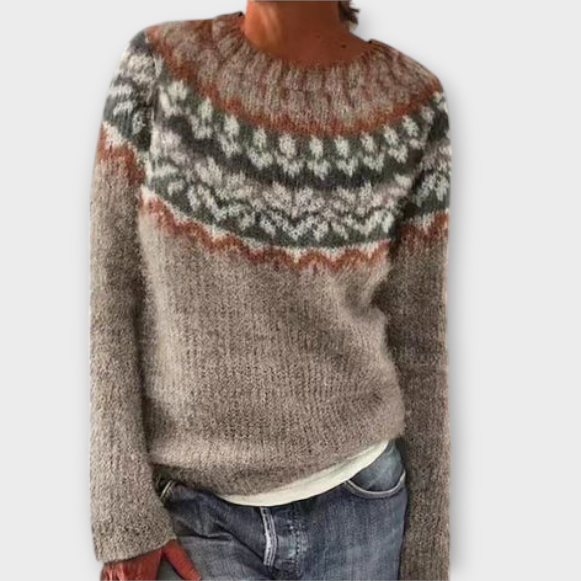 Vintage knitted sweater for women
