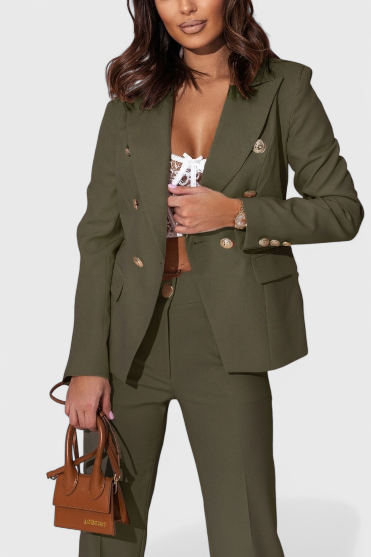Rosalin Elegant Blazer and Pants Set