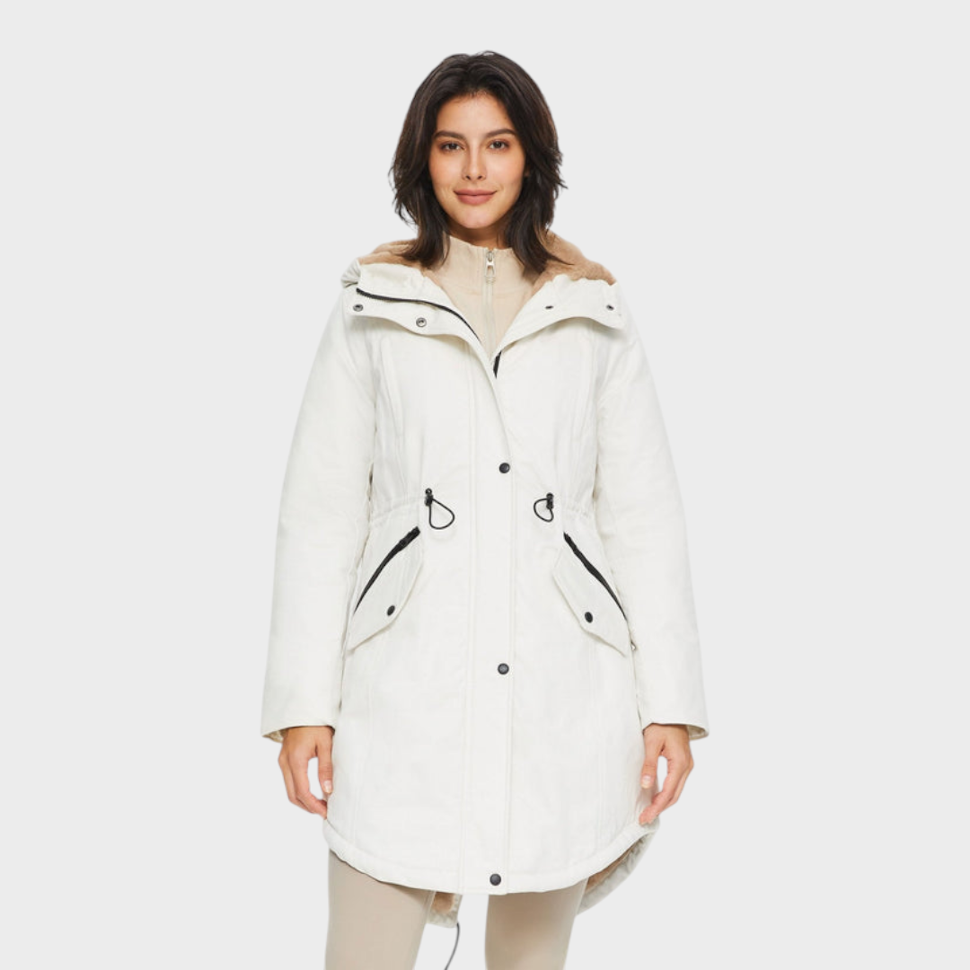 Eilish | Fleece Hooded Parka Jacket with Pockets