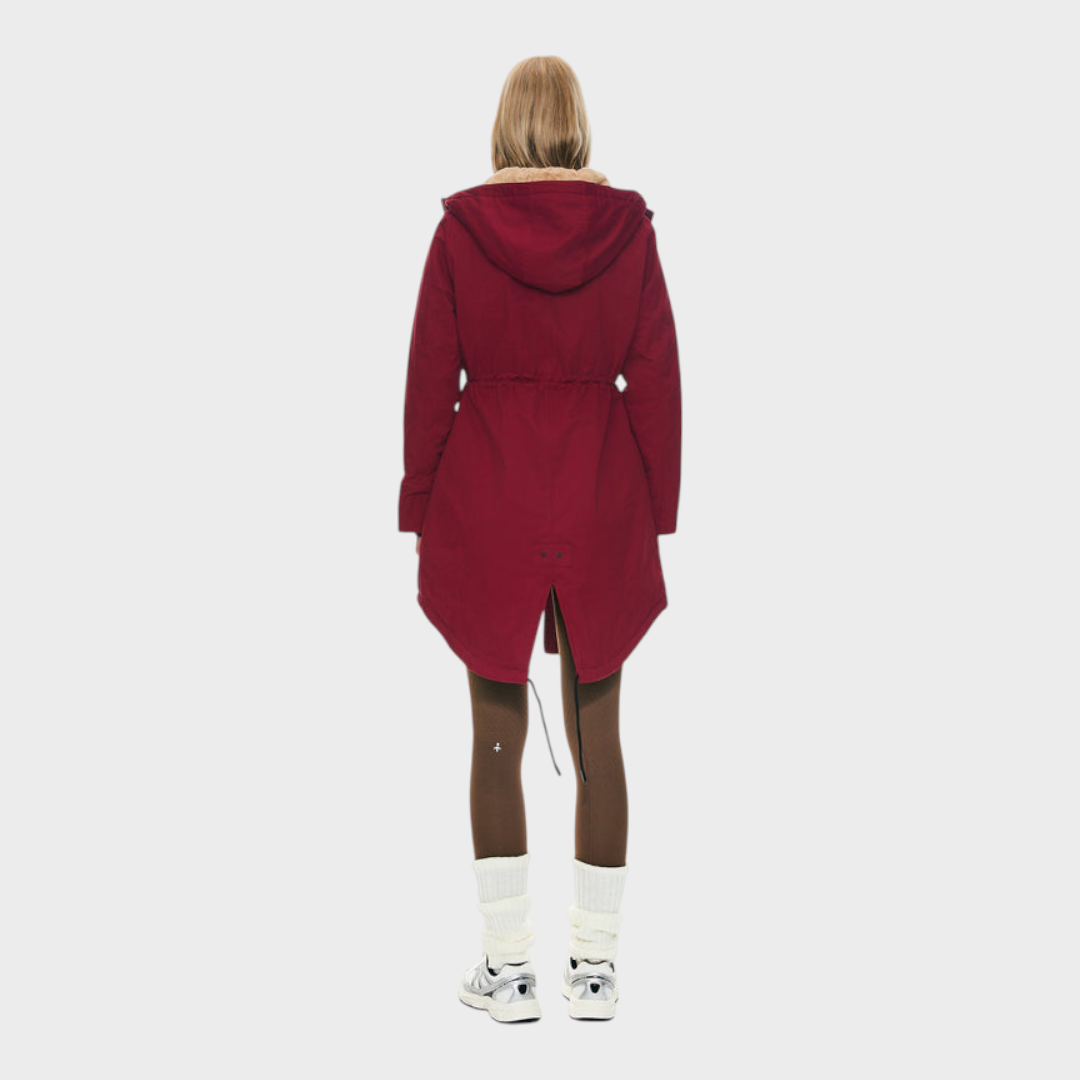 Eilish | Fleece Hooded Parka Jacket with Pockets