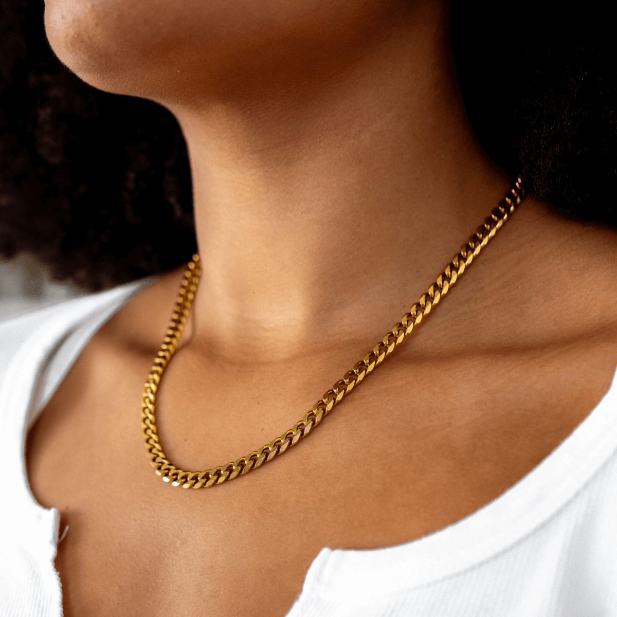Cuban Style Gold Chain