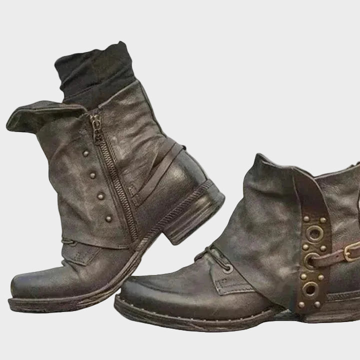 Persephone™ | Bold Black Ankle Boots for Women