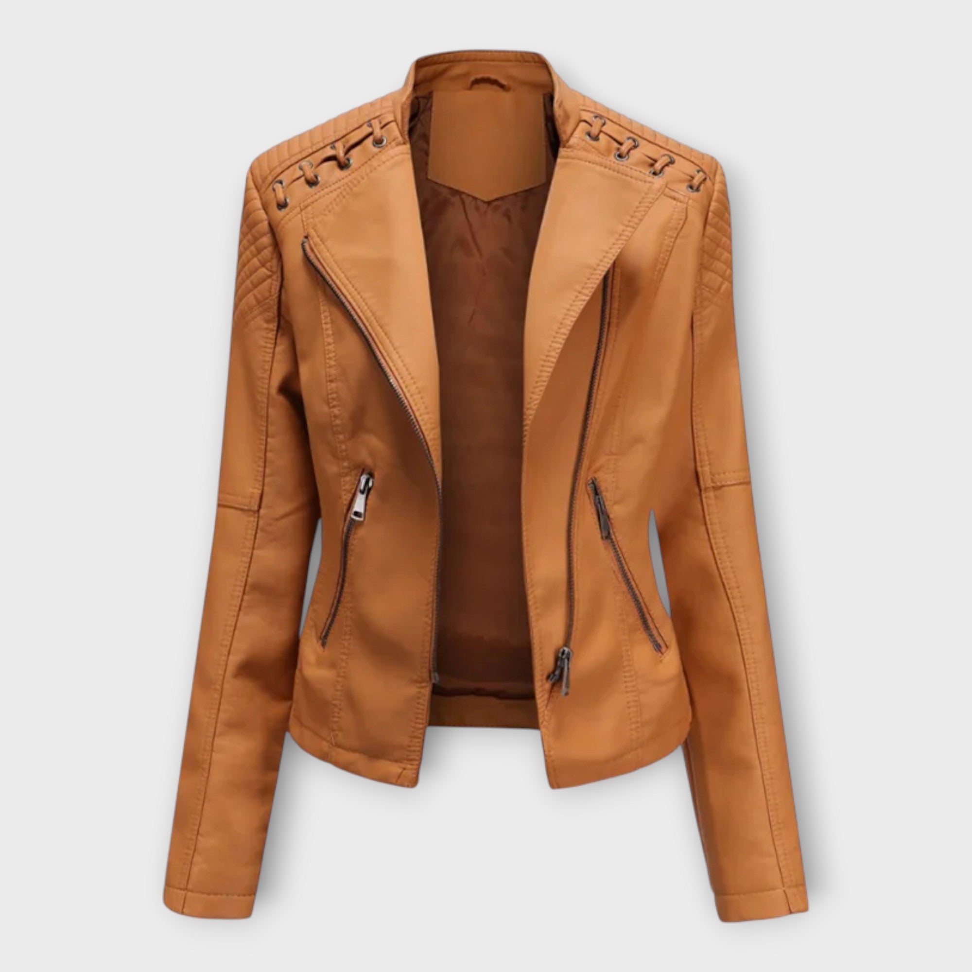 Modern Leather Jacket with Elegant Line and Timeless Finesse