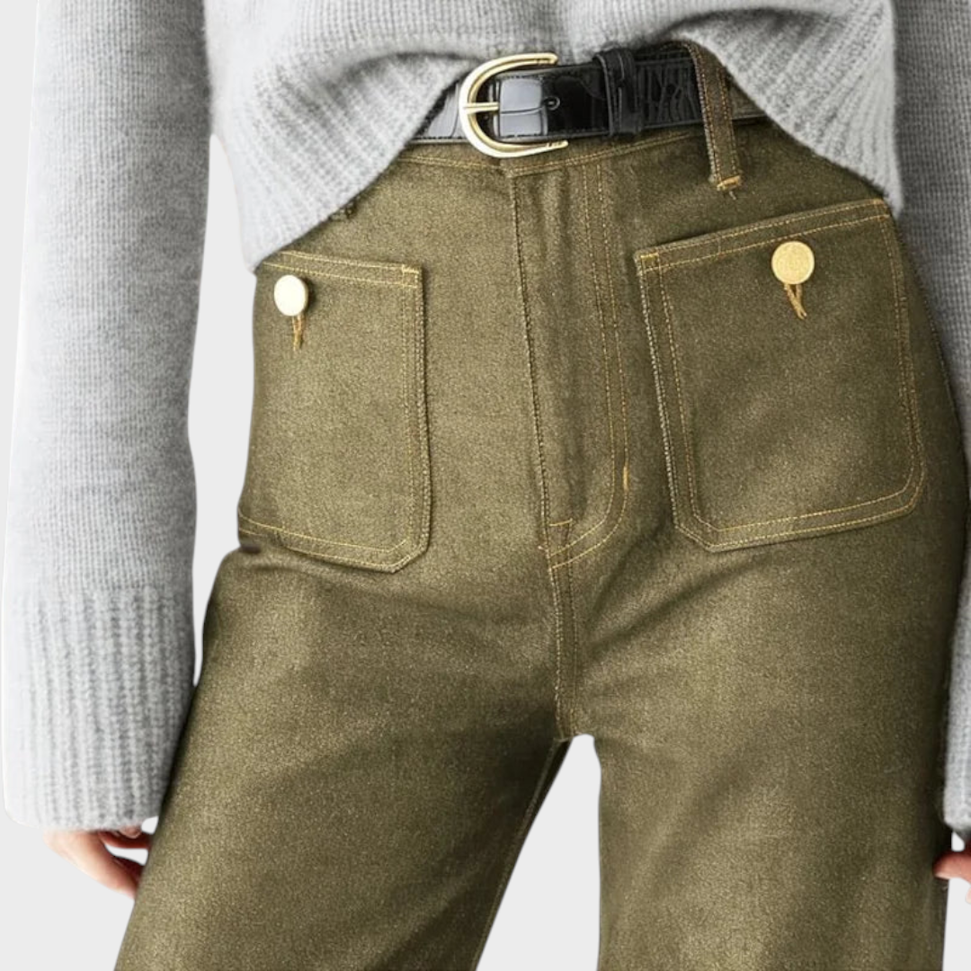 Jhana | Denim Capri Pants