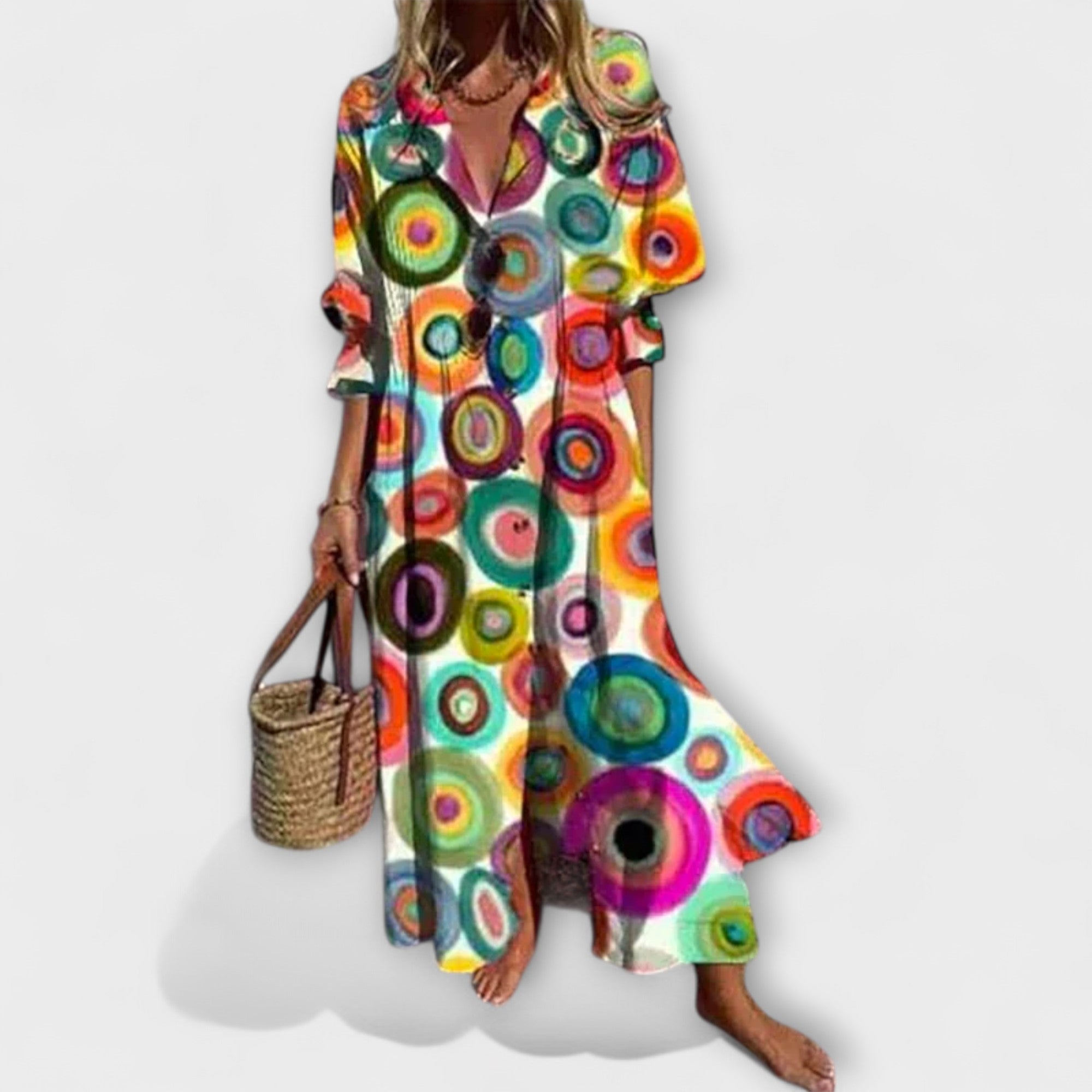 Lila — Attractive Maxi Dress That Covers the Belly