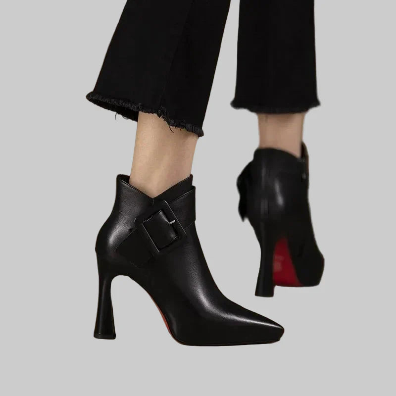 Aveline | Heeled Boots with Steel Toe