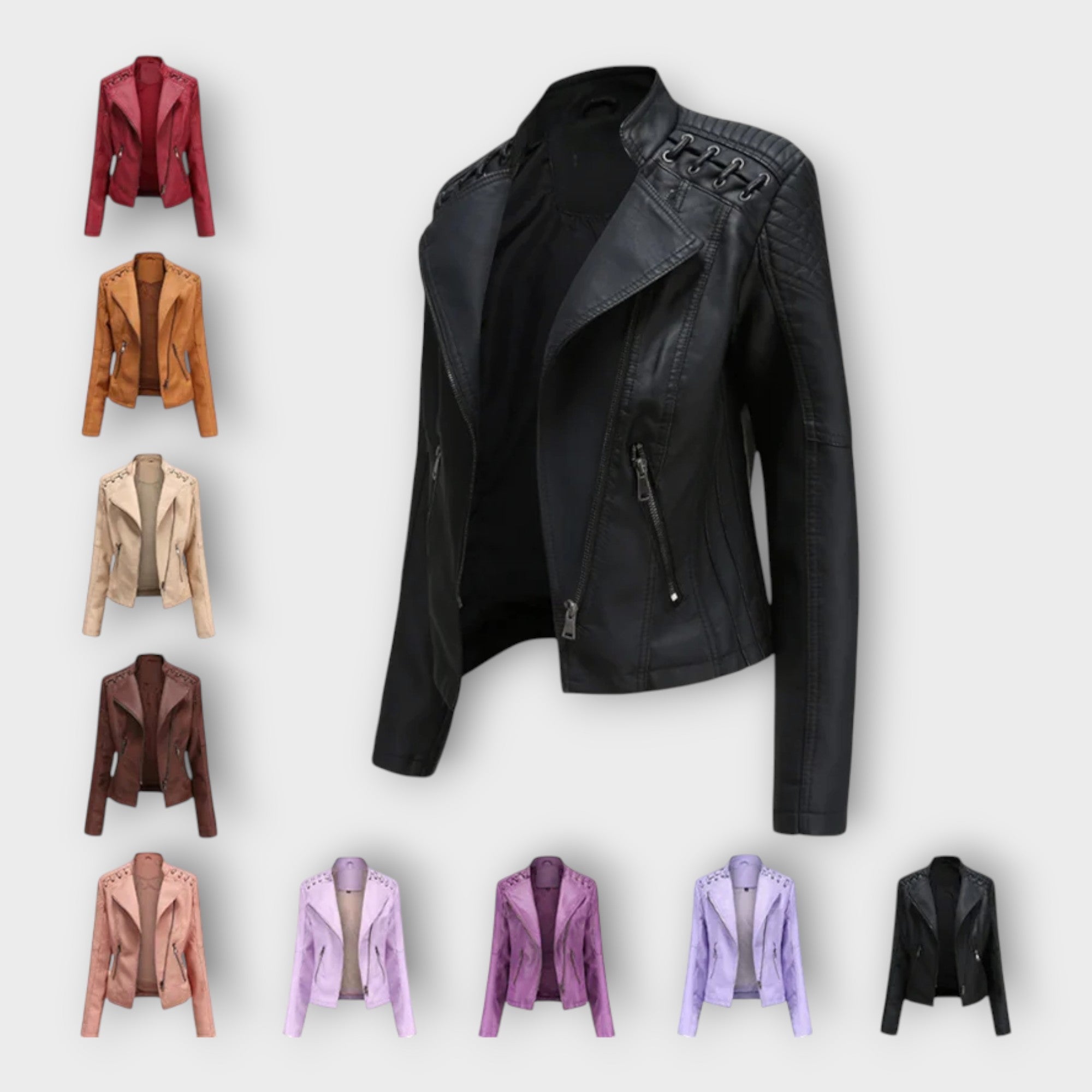 Modern Leather Jacket with Elegant Line and Timeless Finesse