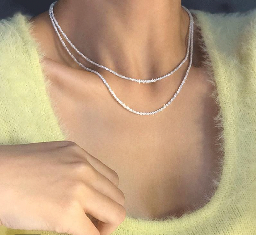Starlight Silver Necklace Set