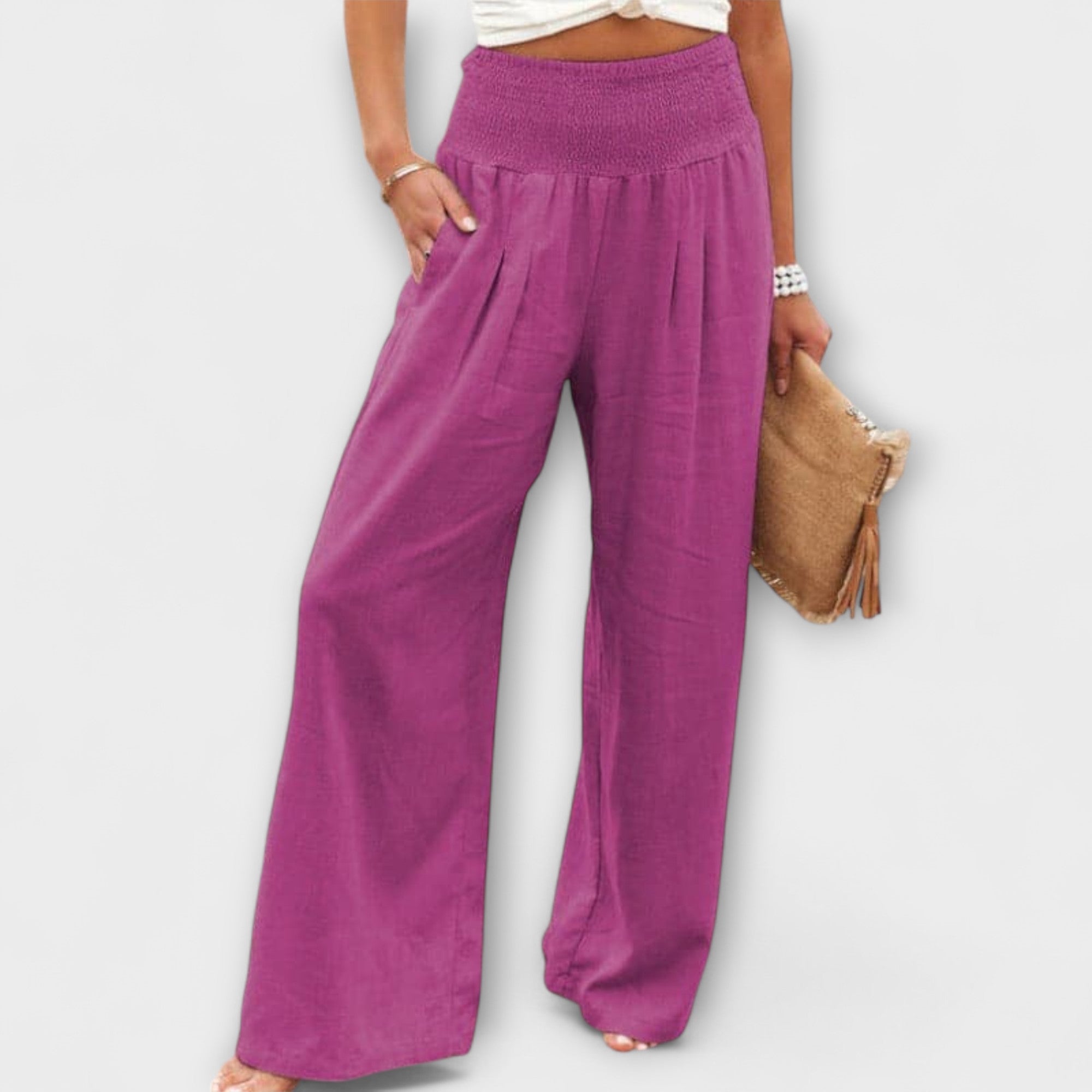 Thearya - Loose and casual linen pants