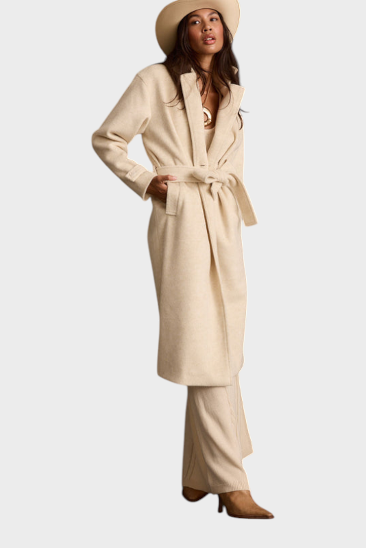 Filippa | Beige Coat with Belt