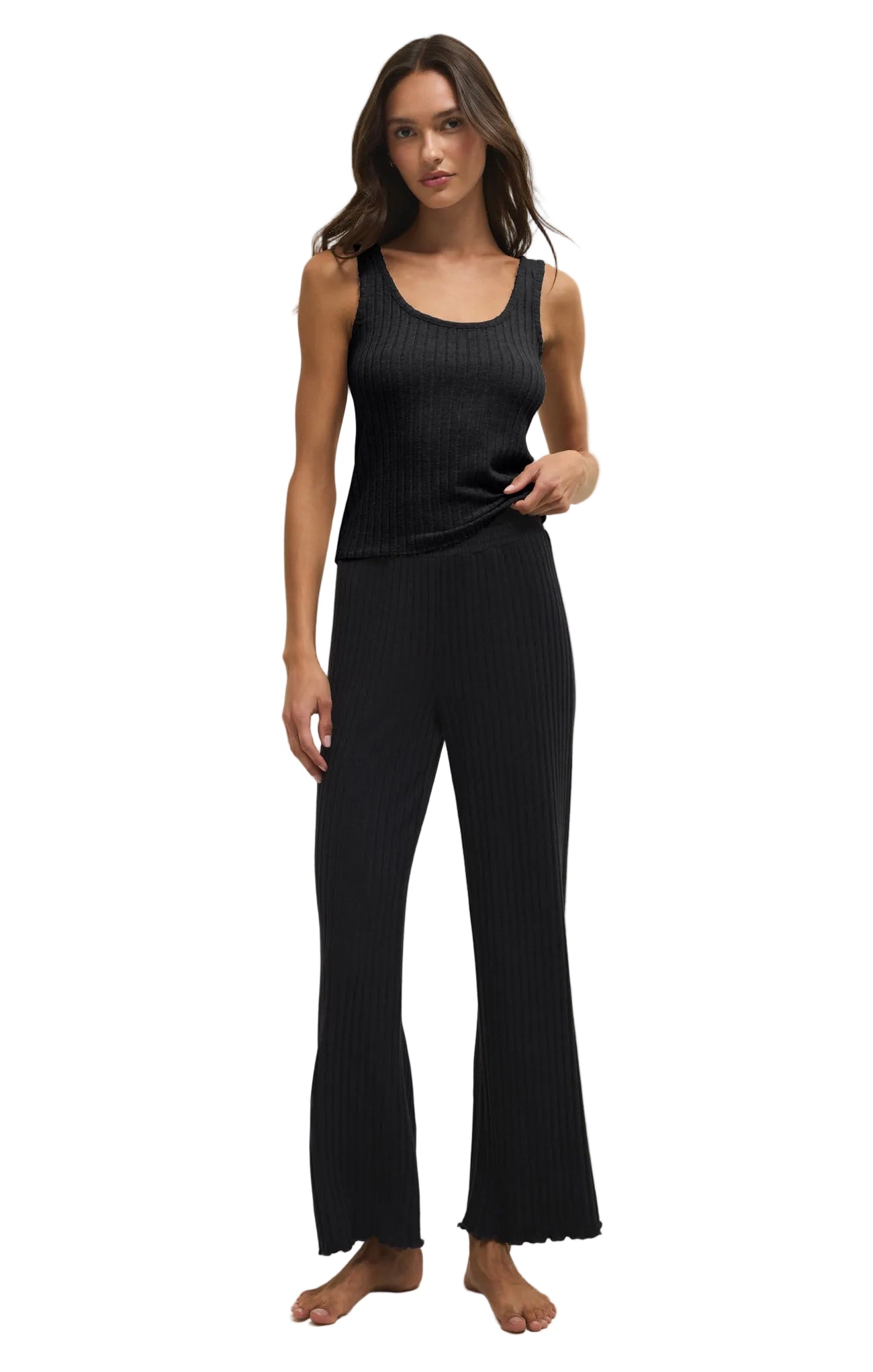 Megan | Dawn Smocked Silky Rib Pant