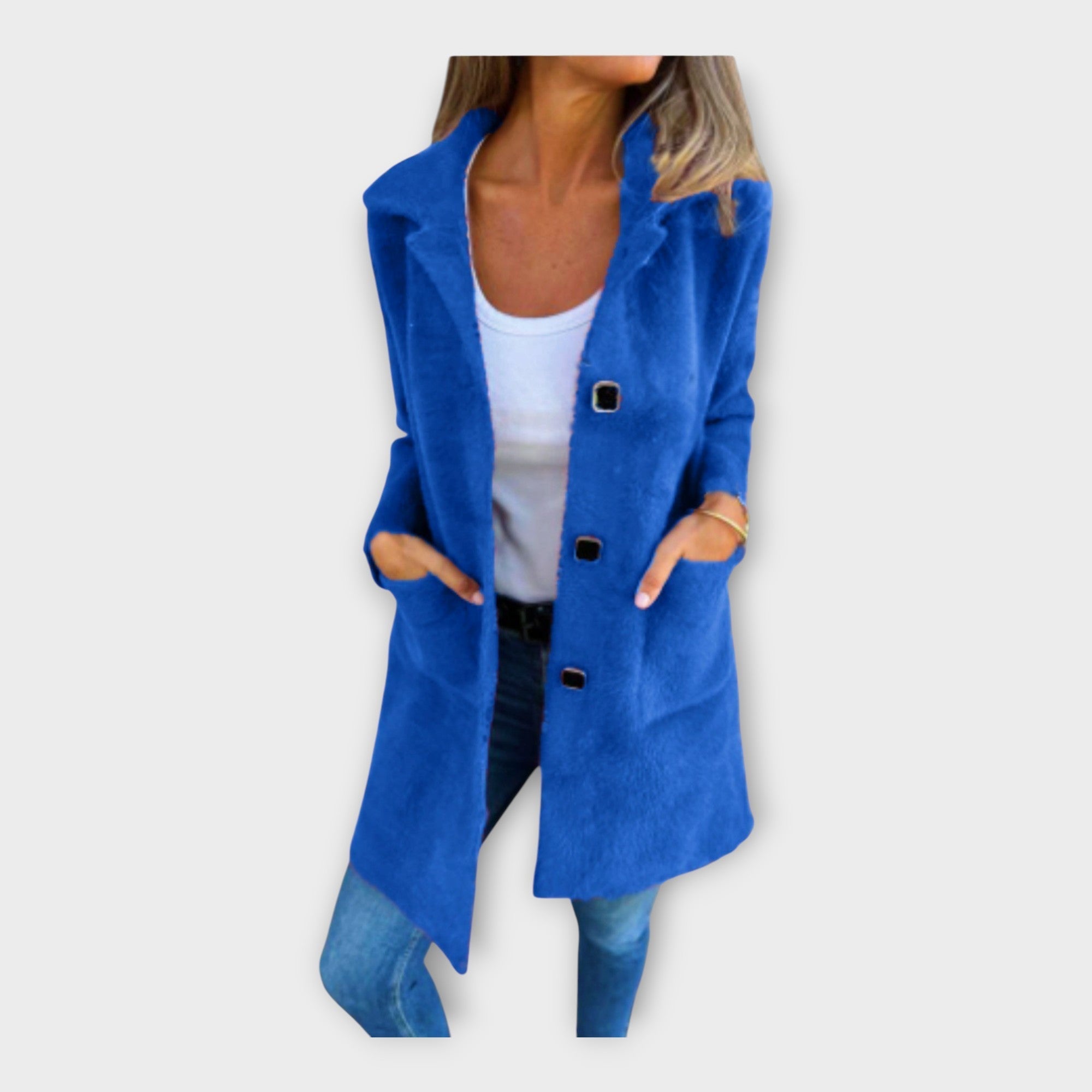 Wool Coat with Elegant Closure