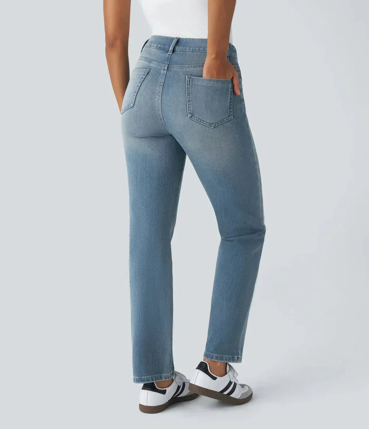 Elastic and Comfortable High Waisted Pants
