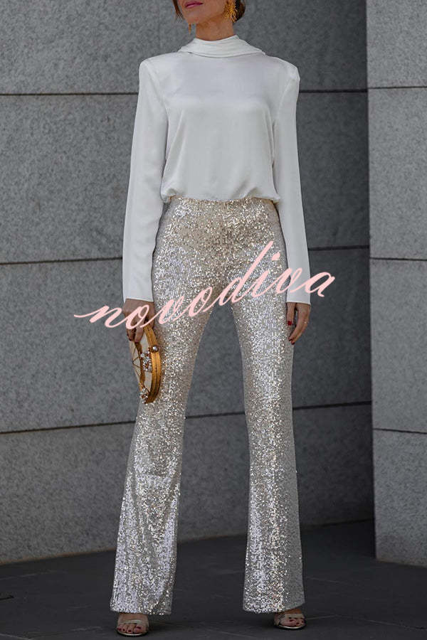 Evengelia | Secret of Elegance Satin Back Chain Blouse