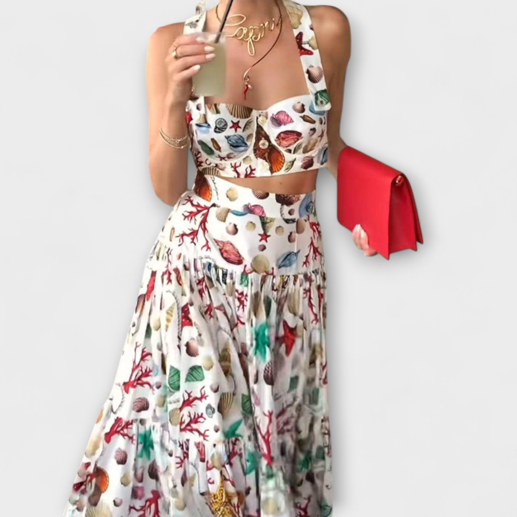 Heather - Elegant 2-piece skirt set