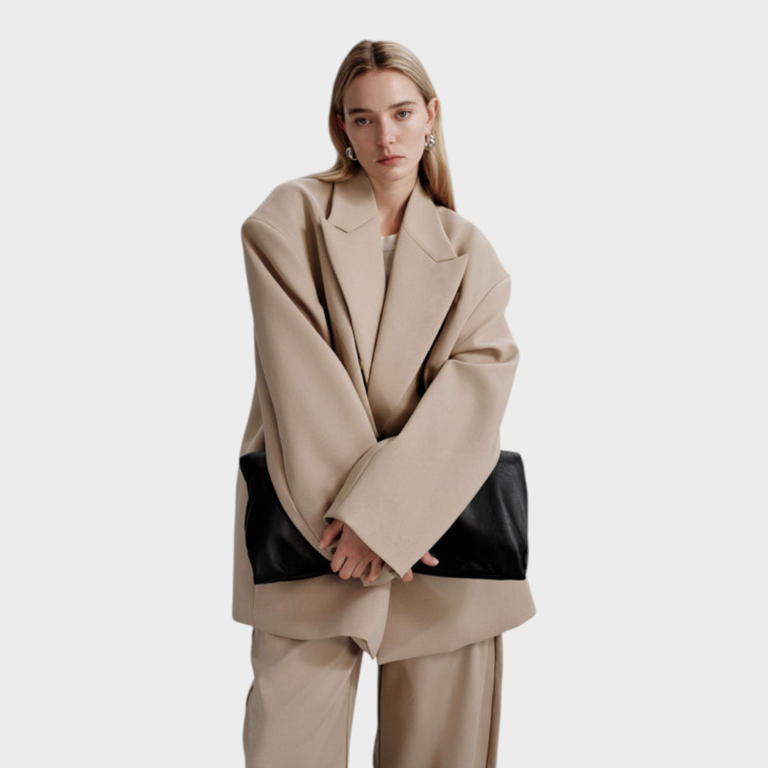 Belen | Oversized Frame Blazer - Khaki