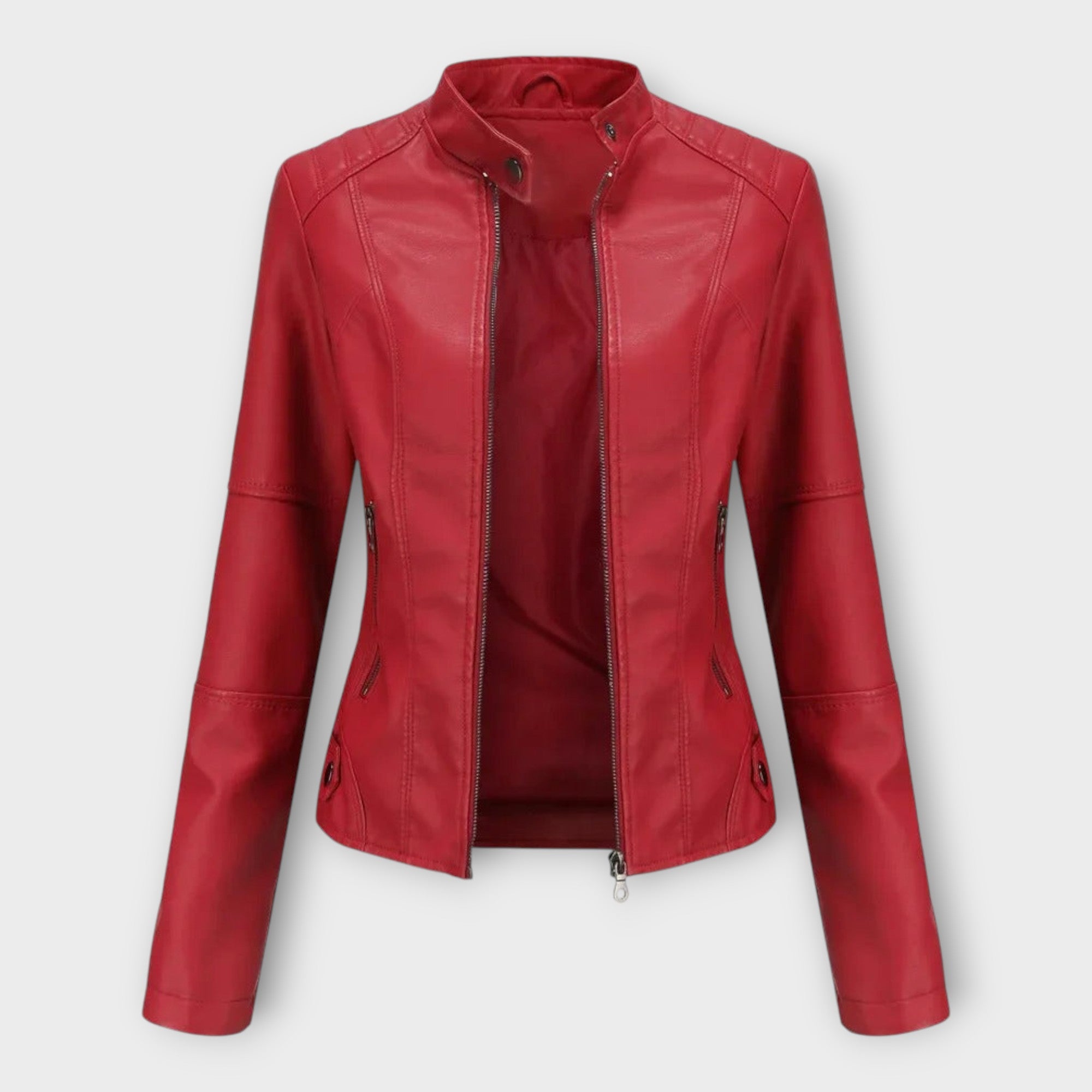 Elegant Leather Jacket with Modern Line and Timeless Style