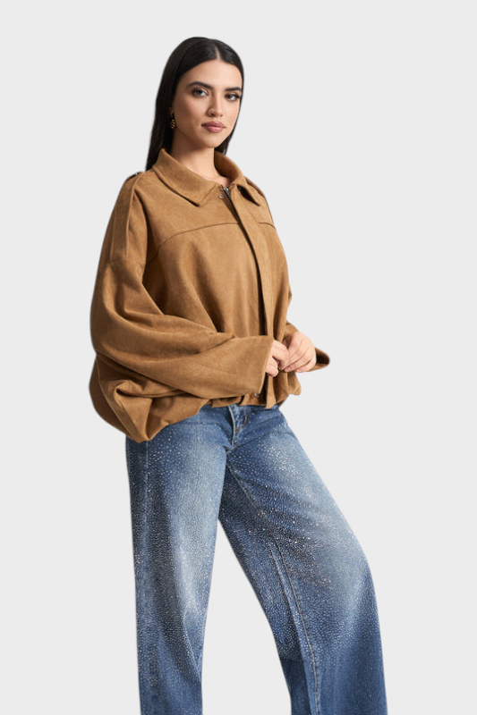 Vita | Suede bomber jacket